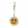 5pcs/Set DIY Full Drill Diamond Painting Cartoon Emotion Keychain Key Ring