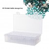 64 Grids Diamond Painting Storage Box Transparent Nail Case