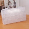 64 Grids Diamond Painting Storage Box Transparent Nail Case