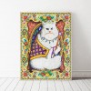 Cat - Special Shaped Diamond - 50x40cm