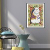 Cat - Special Shaped Diamond - 50x40cm