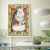 Cat - Special Shaped Diamond - 50x40cm