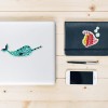 7pcs Diamond Painting Mosaic Marine Animal DIY Round Drill Adhesive Sticker