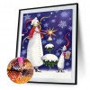 DIY Full Diamond Picture 5D Drill Smile Snowman Round Painting Kit (B3577)