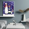 DIY Full Diamond Picture 5D Drill Smile Snowman Round Painting Kit (B3577)