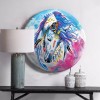 Horse Portrait Iron Sheet Diamond Painting Partial Special Resin Rhinestone