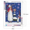 DIY Full Diamond Picture 5D Drill Smile Snowman Round Painting Kit (B3577)