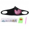 Lovely Pink Butterfly on Women Mask DIY 5D Part Drill Diamond Painting Kit