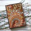 DIY Mandala Special Shaped Diamond 50 Pages A5 Notebook(Without Lines)