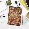 DIY Mandala Special Shaped Diamond 50 Pages A5 Notebook(Without Lines)