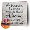 Word  - Full Square Diamond - 45x45cm