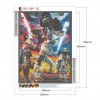 5D Full Round Drill Mosaic Craft DIY Film Diamond Painting Poster 35 X 45cm