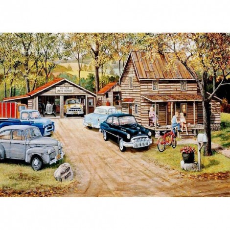 Car - 5D DIY Round Drill Diamond Painting 40*30cm