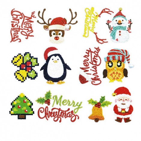 DIY Crafts Diamond Stickers Painting Puzzle Kids Toy for Christmas (LD97)
