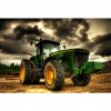Tractor Side View - Full Round Diamond - 40x30cm