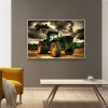 Tractor Side View - Full Round Diamond - 40x30cm