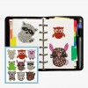 9pcs DIY Diamond Painting Cute Animals Puzzle Stickers Kit Book/Cup Decor