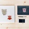 9pcs DIY Diamond Painting Cute Animals Puzzle Stickers Kit Book/Cup Decor