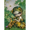 Big Eyes Doll-Round Diamond-30*40CM
