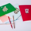 9pcs DIY Diamond Painting Cute Animals Puzzle Stickers Kit Book/Cup Decor