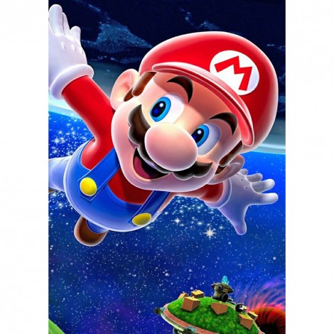 Animes Mario  - Full Round Diamond - 30x40cm