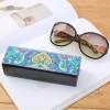 DIY Diamond Painting Leather Eye Glasses Storage Case Travel Sunglasses Box