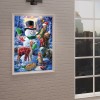 Xmas Snowman 5D DIY Full Round Diamond Painting Mosaic Decor Beadwork Kits