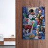 Xmas Snowman 5D DIY Full Round Diamond Painting Mosaic Decor Beadwork Kits