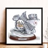 Christmas-Round Diamond-40*40CM