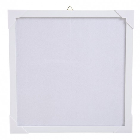 Wood Frame Art Picture Diamond Painting DIY Photo Poster Decorative (White)