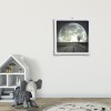 Wood Frame Art Picture Diamond Painting DIY Photo Poster Decorative (White)