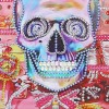DIY Skull Special Shaped Diamond Painting 50 Pages A5 Sketchbook Notebook (Without Lines)