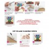 Wood Frame Art Picture Diamond Painting DIY Photo Poster Decorative (White)