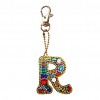 DIY Key Chain Diamond Painting Letters Women Bag Keyring Pendant Gift
