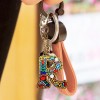 DIY Key Chain Diamond Painting Letters Women Bag Keyring Pendant Gift