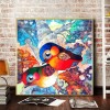 5D Full Round Drill DIY Colorful Birds Diamond Painting Mosaic Craft Decor