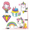 6pcs Fantastic Beast DIY Round Diamond Painting Sticker Decor (LDZ002)
