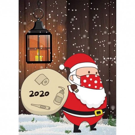 Christmas-Round Diamond-30*40CM