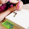 DIY Key Chain Diamond Painting Letters Women Bag Keyring Pendant Gift