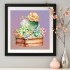 Succulent Plants-Round Diamond-30*30CM