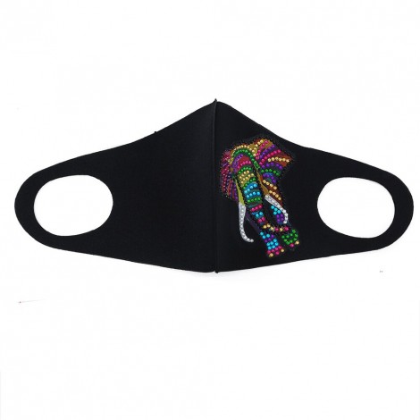 DIY Resin Part Drill Lady Face Mask Animals Diamond Painting Kit (Elephant)