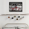 Retro Motorcycle - Full Round Diamond - 40x30cm