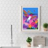Lark Flying To The Rose - Full Round Diamond - 30*40cm