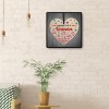 Love - Full Round Diamond - 40x40cm