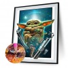 Yoda - Full Round Diamond - 30x40cm