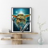 Yoda - Full Round Diamond - 30x40cm