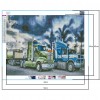 Car  - Full Square Diamond - 50x40cm