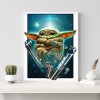 Yoda - Full Round Diamond - 30x40cm