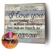 Word  - Full Square Diamond - 45x45cm