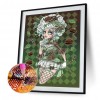 Dark girl-Round Diamond-30x40CM